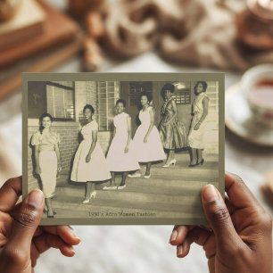 Cartão Postal Moda dos Anos 1950 6 Black Beauties de Volta