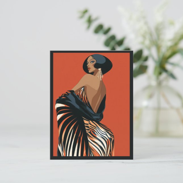 CARTÃO POSTAL MODA-ESQUE #6 (Em pé/Frente)