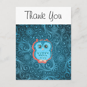 Cartão Postal Moda Floral Retro Legal Bonita, Cuta