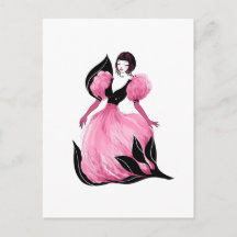 Moda glamour bela ilustração em aquarela