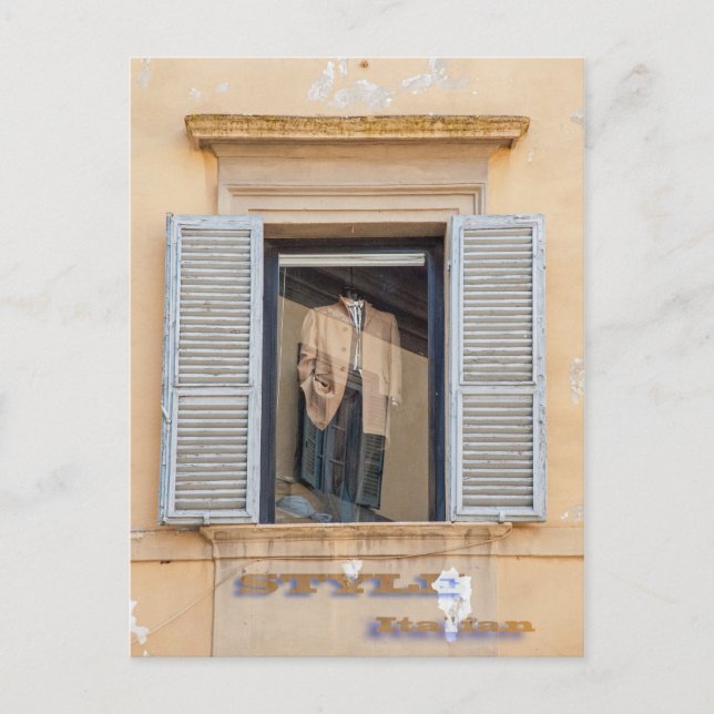 Cartão Postal Moda italiana, Estilo italiano (Frente)