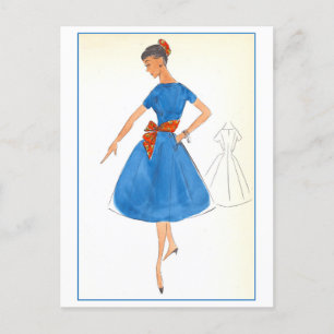 Cartão Postal Moda Vintage para Vestido, Creators Studios