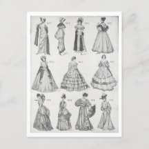 Modas femininas da década de 1800