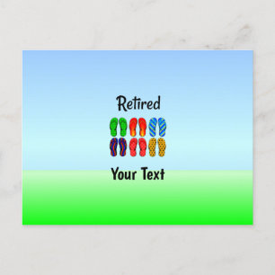 Cartão Postal Modelo aposentado, pronto para personalizar