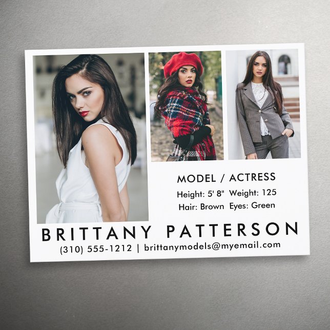 Cartão Postal Modelo Ator Comp Card 3 Cartão-postal Wht (Criador carregado)