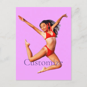Cartão Postal Modelo Bikini Dançando Thunder_Cove
