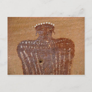 Cartão Postal Modelo da arte da rocha