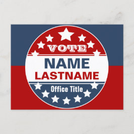 Cartão Postal Modelo da Campanha Personalizada