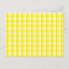 Cartão Postal Modelo da placa de recebimento de Xadrez amarela
