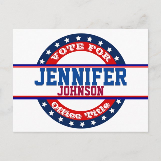 Cartão Postal Modelo de Campanha Personalizada (Frente)