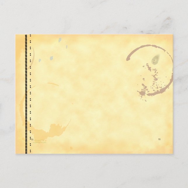 Cartão Postal Modelo de Cartão-postal com Café de Arte de Máquin (Frente)