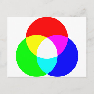 Cartão Postal Modelo de cor RGB