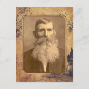 Cartão Postal Modelo de Memória Vintage Mística Antiga