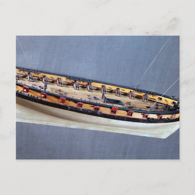 Cartão Postal Modelo de navio pirata, c.1810 (Frente)