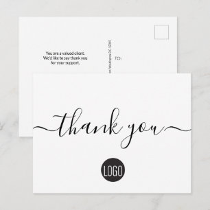 Cartão Postal Modelo de Negócios de Agradecimento ao Cliente Per