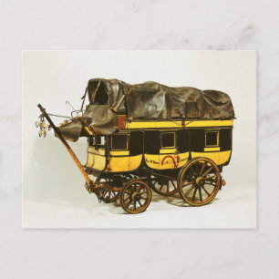 Cartão Postal Modelo de um ônibus de quarenta lugares