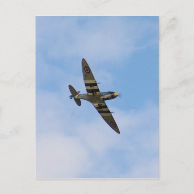 Cartão Postal Modelo do Spitfire MK IX MK923 (Frente)
