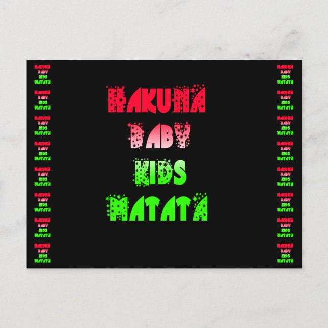 Cartão postal Modelo horizontal (Frente)