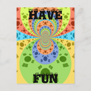 Cartão postal Modelo horizontal