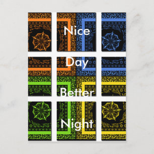 Cartão postal Modelo horizontal