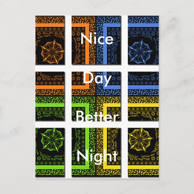 Cartão postal Modelo horizontal (Frente)