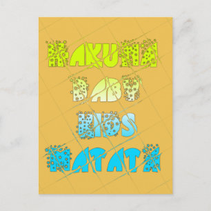 Cartão postal Modelo horizontal