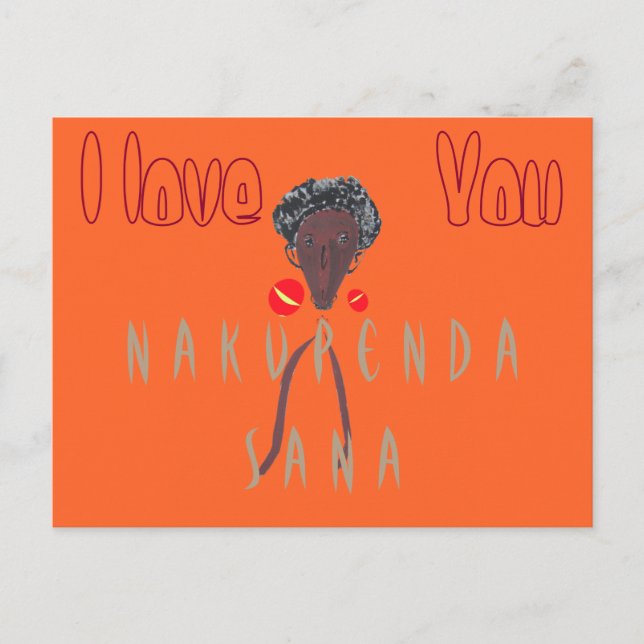 Cartão postal Modelo horizontal (Frente)