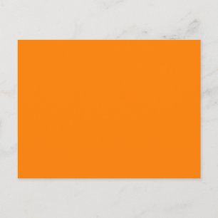 Cartão Postal Modelo laranja para imagens e texto personalizados