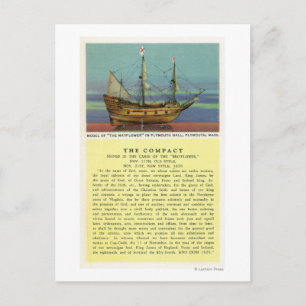 Cartão Postal Modelo Mayflower