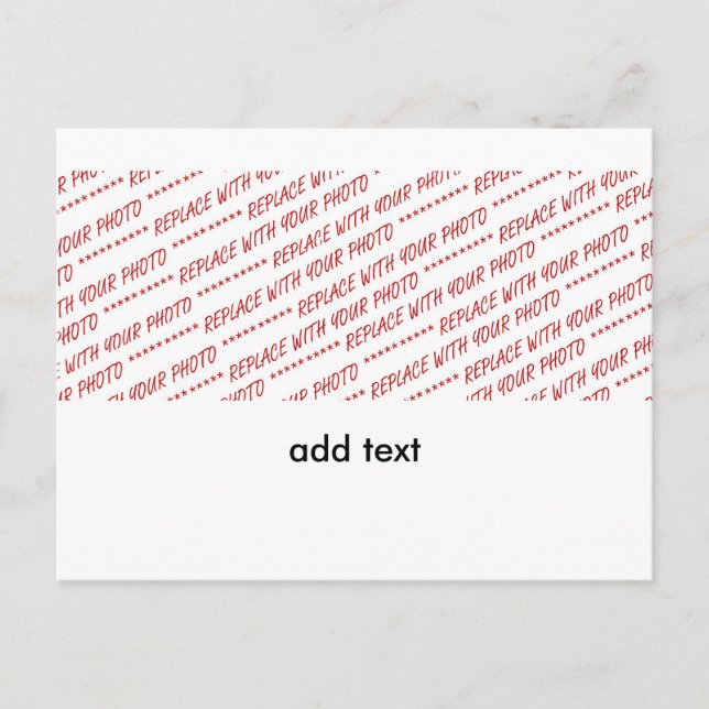 Cartão Postal Modelo para Foto Panorâmica, Grupo ou Classe (Frente)