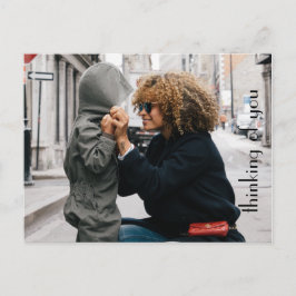 Cartão Postal Modelo Personalizado De Foto "Pensando Em Você"