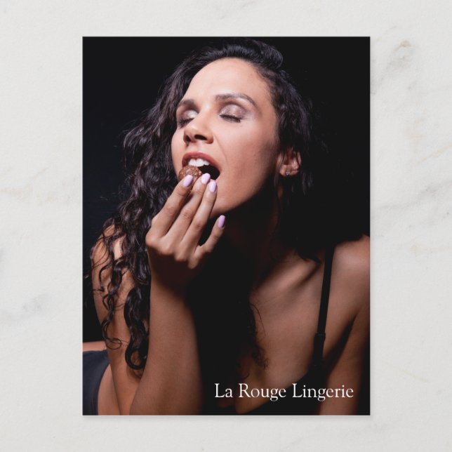 Cartão Postal Modelo Sexy Female com Cartão-Postal de Lingerie P (Frente)