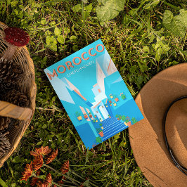 Cartão Postal Modern Chefchaouen Marrocos