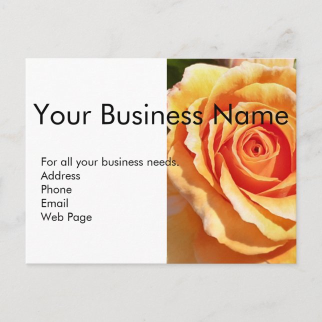 Cartão Postal Modern Flora Business Card Template (Frente)