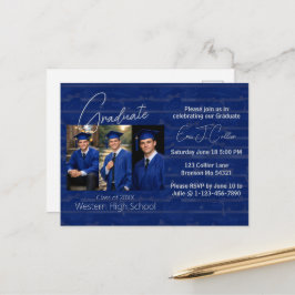 Cartão Postal Modern Graduation Party Photo Display
