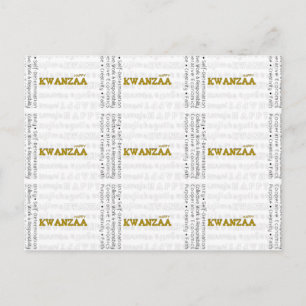 Cartão Postal Modern Happy Kwanzaa