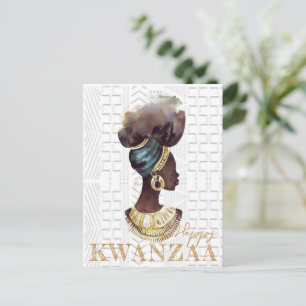 Cartão Postal Modern Happy Kwanzaa