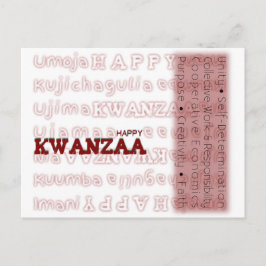Cartão Postal Modern Happy Kwanzaa