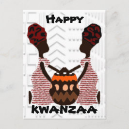 Cartão Postal Modern Happy Kwanzaa