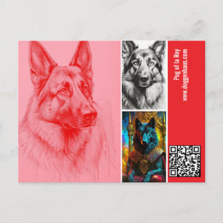 Cartão Postal Modern Photograph German Shepherd Postcard