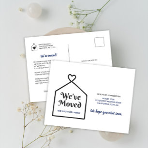 Cartão Postal Modern Sweet Home Mudamos Novo Endereço