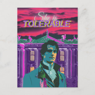 Cartão Postal Moderna Cyberpunk Ela é Tolerável Sr. Darcy