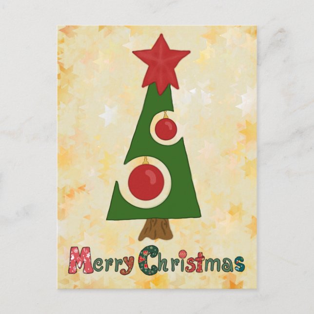 Cartão Postal moderner Weihnachtsbaum (Frente)