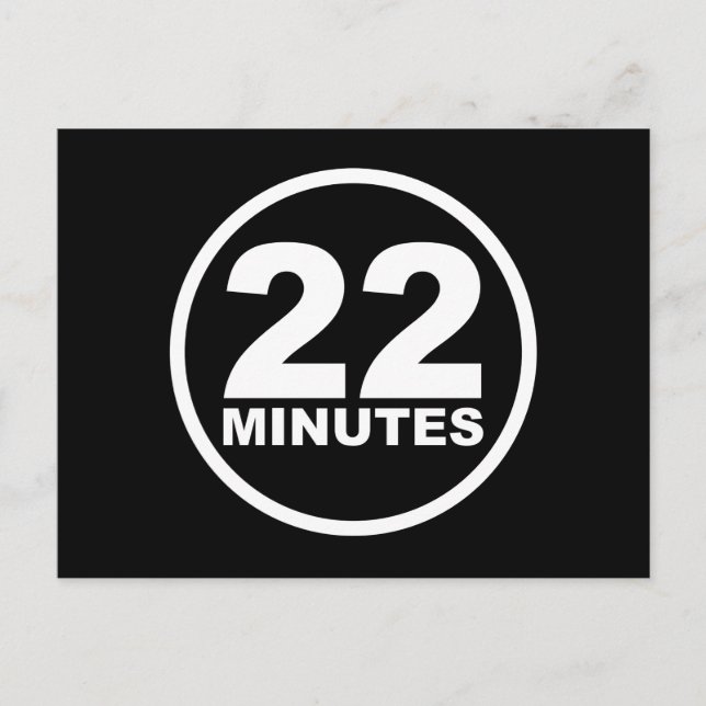 Cartão Postal Moderno - 22 Minutos (Frente)