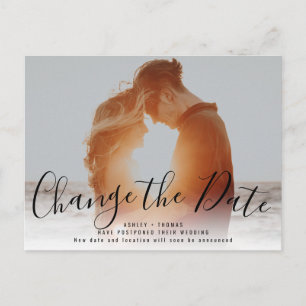 Cartão Postal Moderno Alterar a data Carregar a sua fotografia