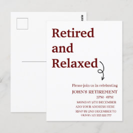 Cartão Postal Moderno aposentado e aposentadoria relaxada person