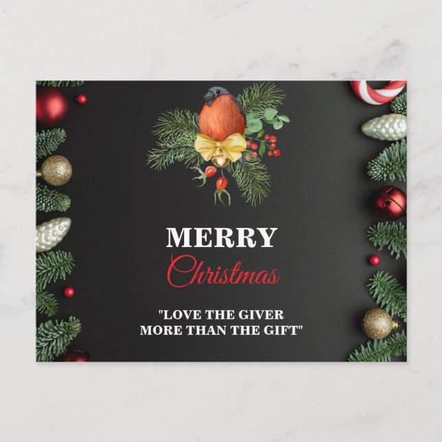 cartão postal moderno de Natal (Frente)