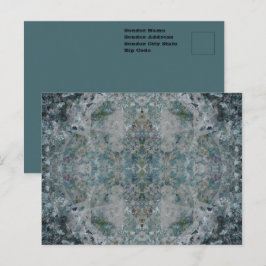 Cartão Postal Moderno De Uma Arte Abstrato De Tipo Em Um Humor