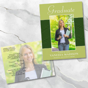 Cartão Postal Moderno   Floresta Elegante Azul Verde 2 Foto