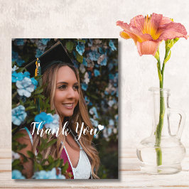 Cartão Postal Moderno, Foto Personalizada, Agradecimento de Form